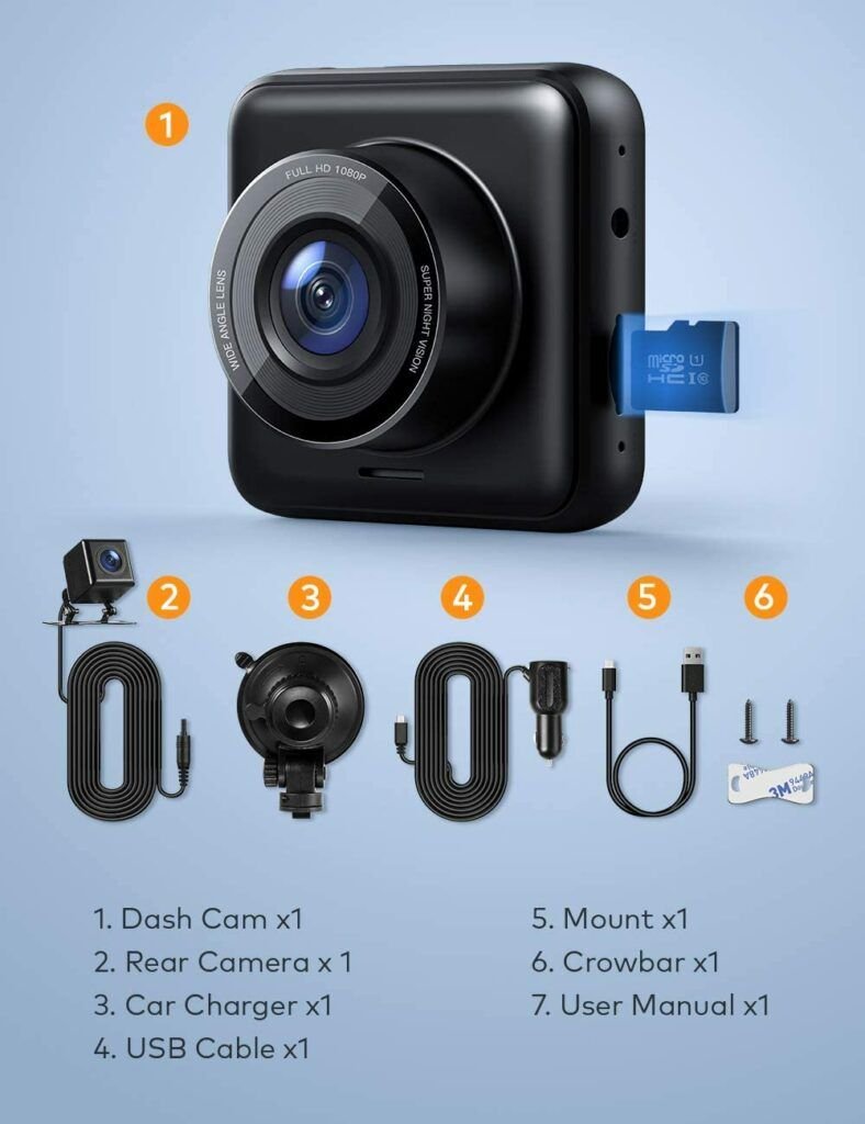 Apeman Dual Dash Cam