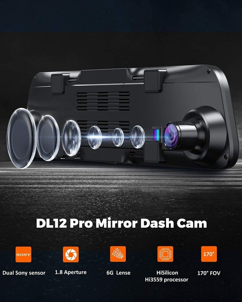 Kingslim DL12 Pro 4k Mirror DashCam