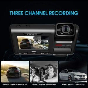Pruveoo D40 3 Channel Dash Cam 1080p
