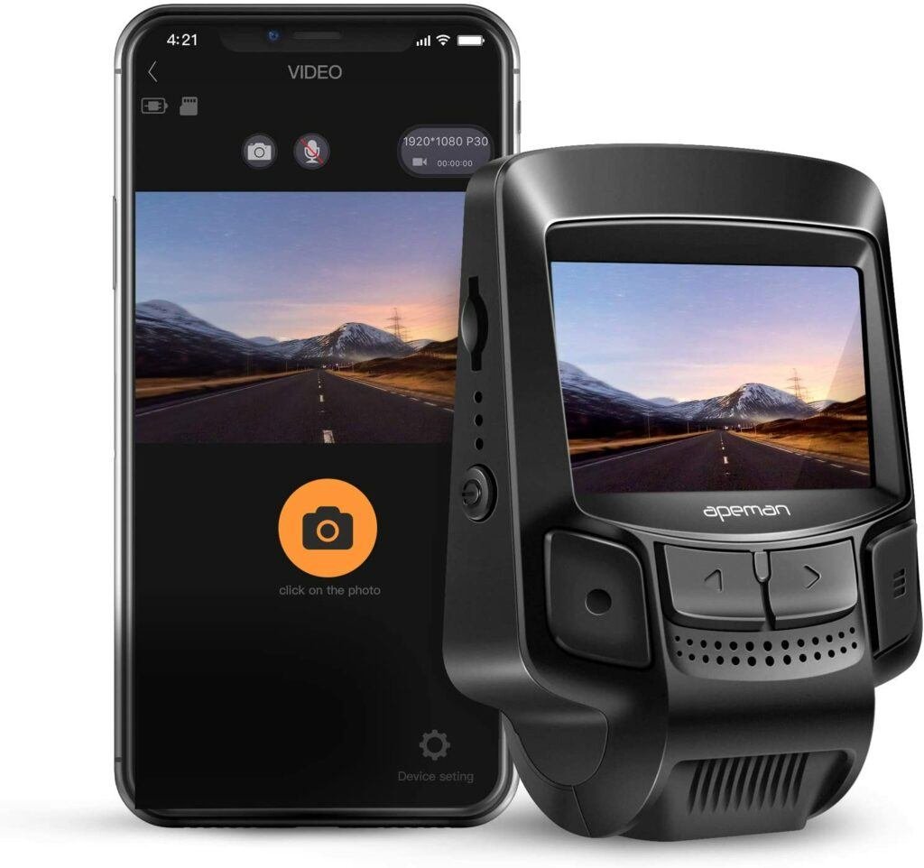 Apeman C580 WiFi DashCam with App | Top Car Accessory